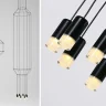 Каскадная люстра ImperiumLoft Vibia Wireflow 75393-22