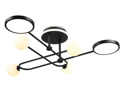 Потолочный светодиодный светильник со сменной лампой и пультом управления Ambrella light FL66232