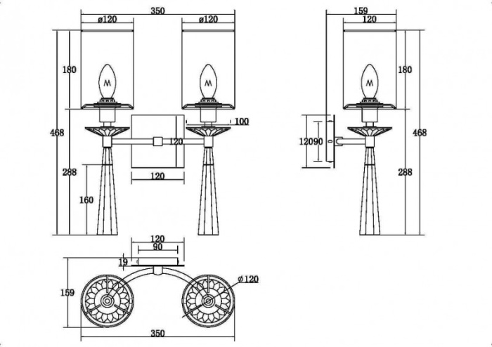 Бра Maytoni Bianco MOD224WL-02BS