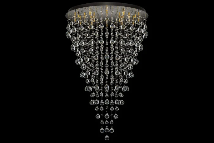 Потолочная хрустальная люстра Arti Lampadari Flusso H 1.4.80.615 N