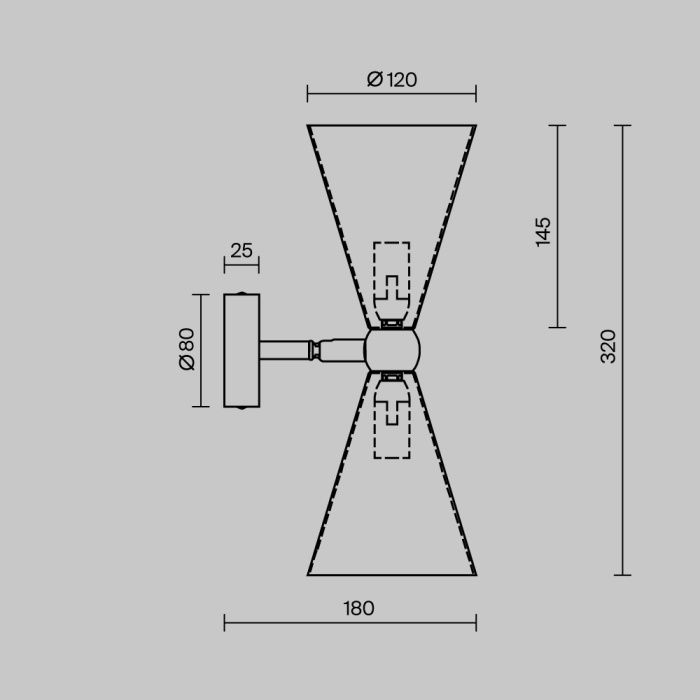 Бра Maytoni Vesper MOD108WL-02WG
