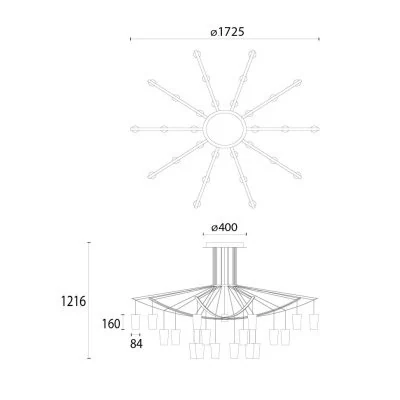 Подвесной светильник Leds C4 Catenaria