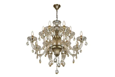 Подвесная люстра iLamp Asia 61079-8+4 Бронзовая