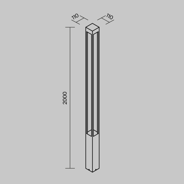 Садово-парковый светильник Maytoni Elbe O424FL-L25GF