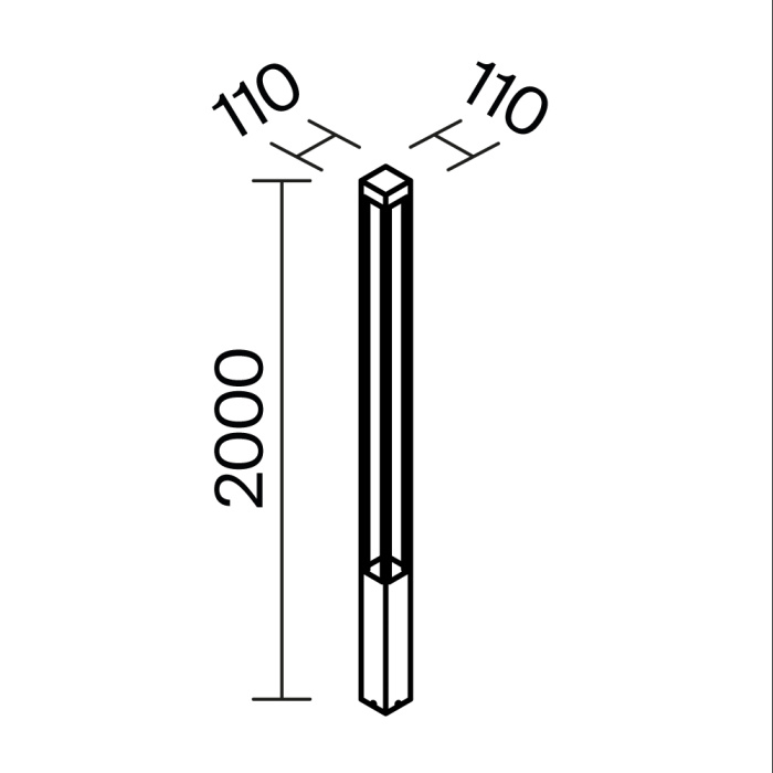 Садово-парковый светильник Maytoni Elbe O424FL-L25GF