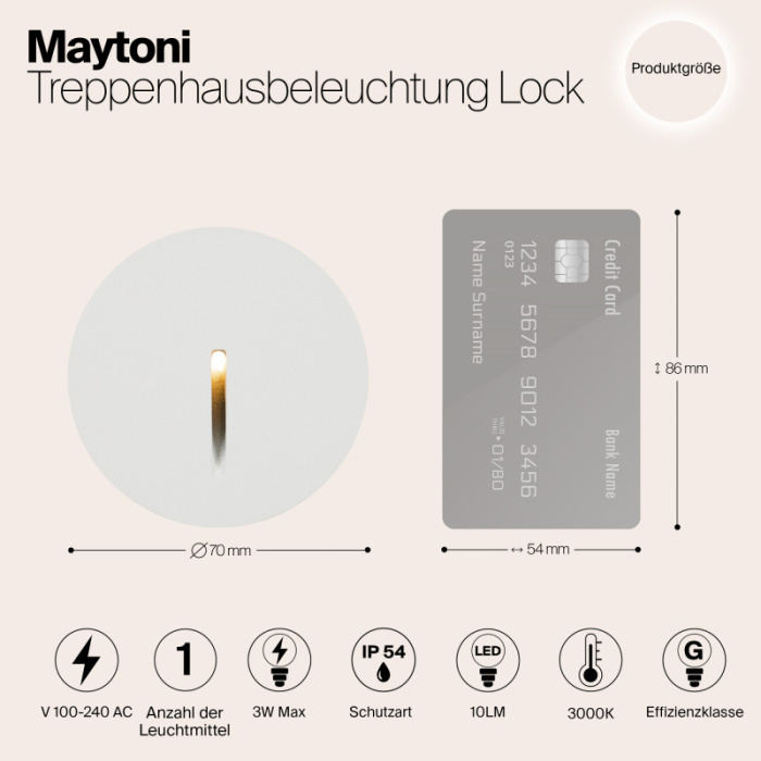 Светильник для ступеней Maytoni O014SL-L3W3K