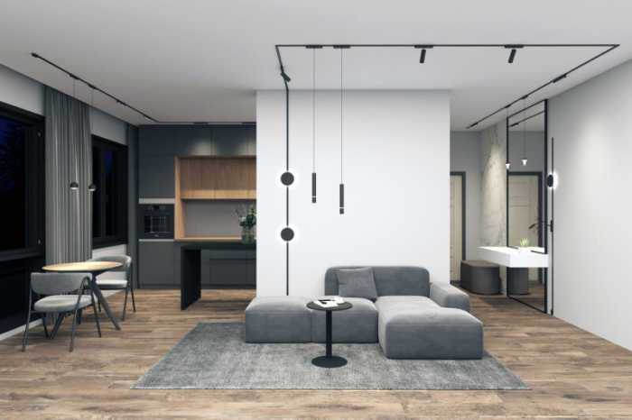 Светильник на шине Denkirs AIR HANG DK5316-BK