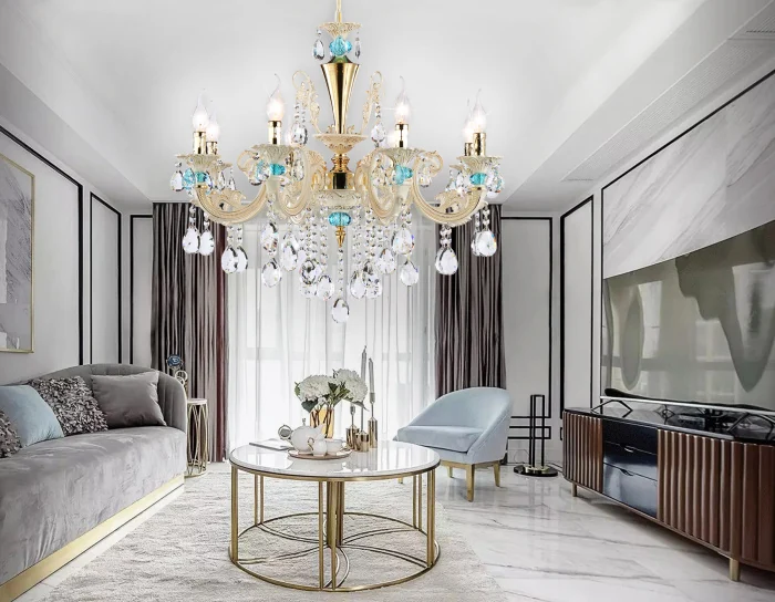 Подвесная люстра с хрусталем Ambrella light TR4926