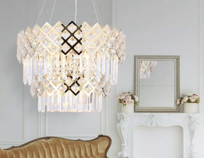 Подвесная люстра с хрусталем Ambrella light TR5275