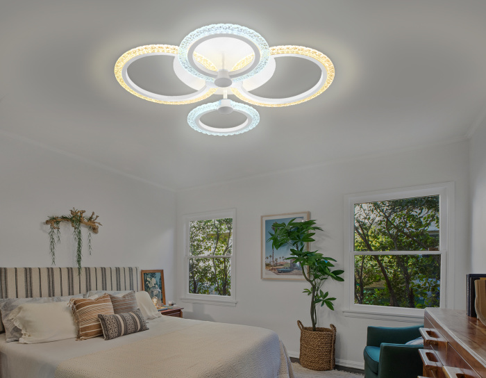 Потолочный светодиодный светильник с пультом Ambrella light FA4061