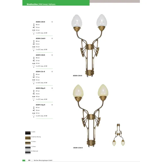 Бра Berliner Messinglampen AD289-113gsB