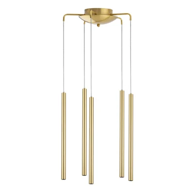 Подвесная люстра TUBO LED 25W 1600LM 25G ЗОЛОТО 4000K Lightstar L5T747243