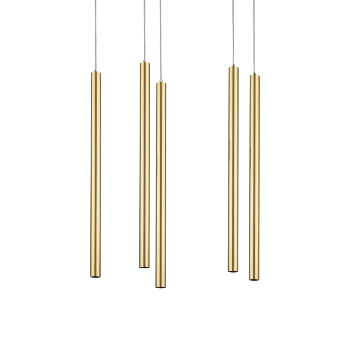 Подвесная люстра TUBO LED 25W 1600LM 25G ЗОЛОТО 4000K Lightstar L5T747243