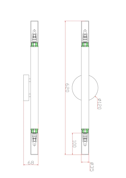 Настенный светильник Freya Match FR6109WL-02G