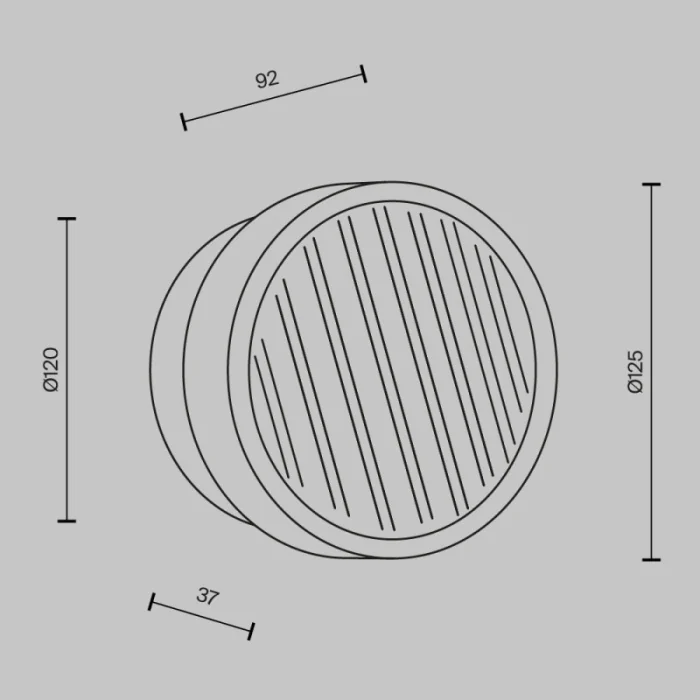 Настенный светильник Maytoni Olo MOD493WL-L6BSK1