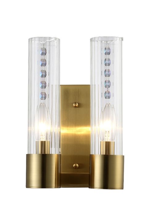Бра Crystal L ux OTONO AP2 BRASS/TRANSPARENTE