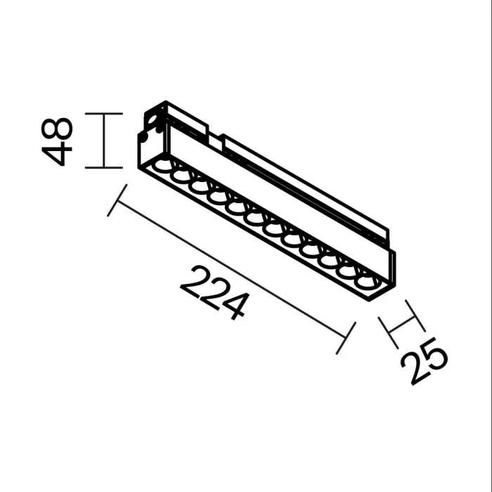 Трековый светильник Maytoni Points O-TR02-2-S-12WB3K
