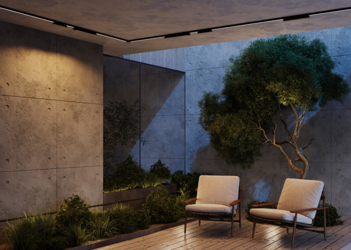 Трековый светильник Points MAYTONI O-TR02-2-S-12WB3K