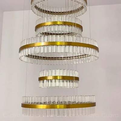 Люстра Cloyd ASPEND-B C1 / Ø100 см - латунь (арт.10947)