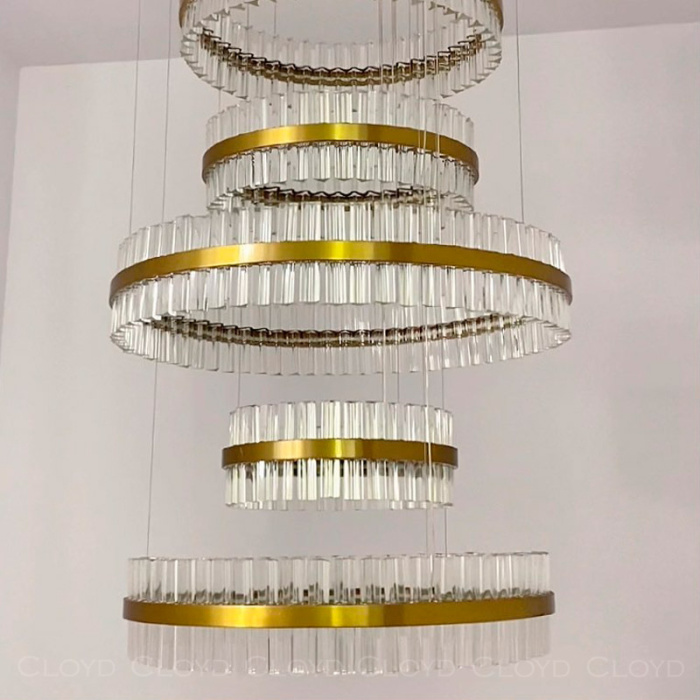 Люстра Cloyd ASPEND-B C1 / Ø100 см - латунь (арт.10947)