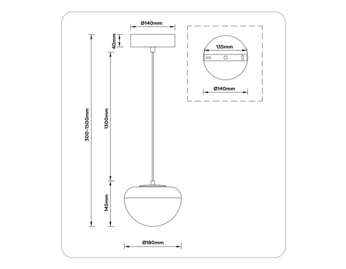 Подвесной светодиодный светильник HIGH LIGHT AMBRELLA LIGHT LH12001