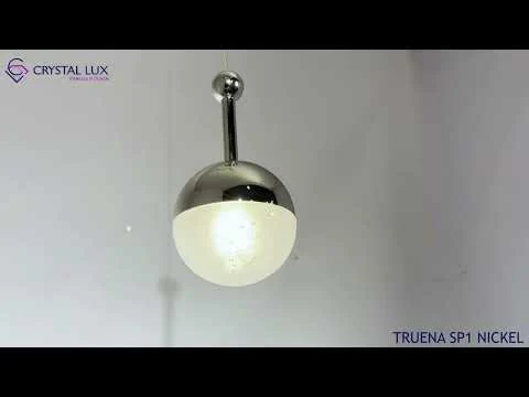 Светильник подвесной Crystal Lux TRUENA SP1 NICKEL