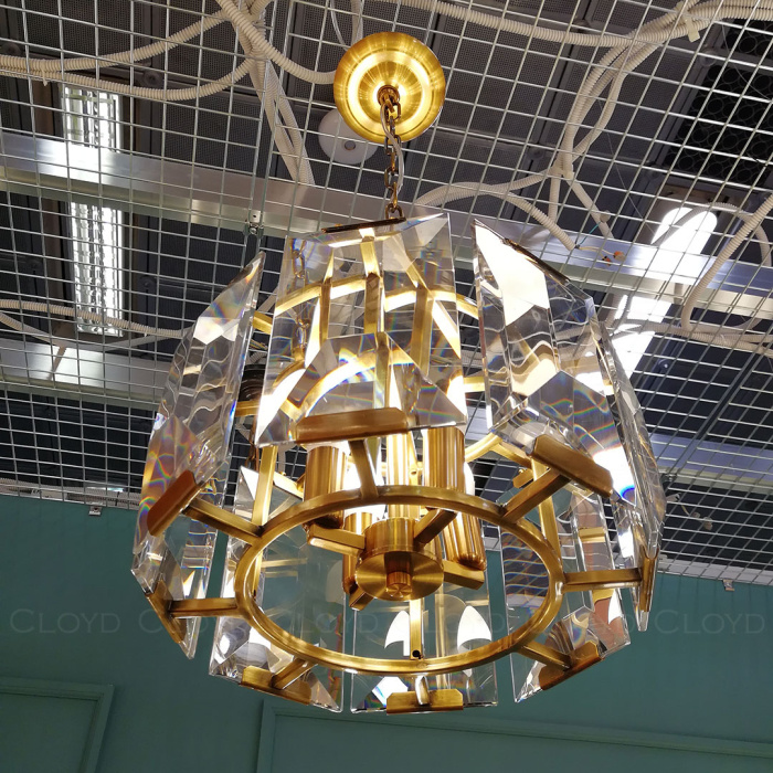 Люстра Cloyd HENRIK C4 / Ø36 см - латунь (арт.10542)