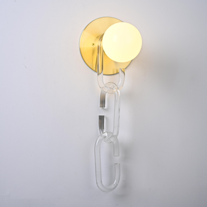 Настенный светильник CHAIN WALL Прозрачный ImperiumLoft