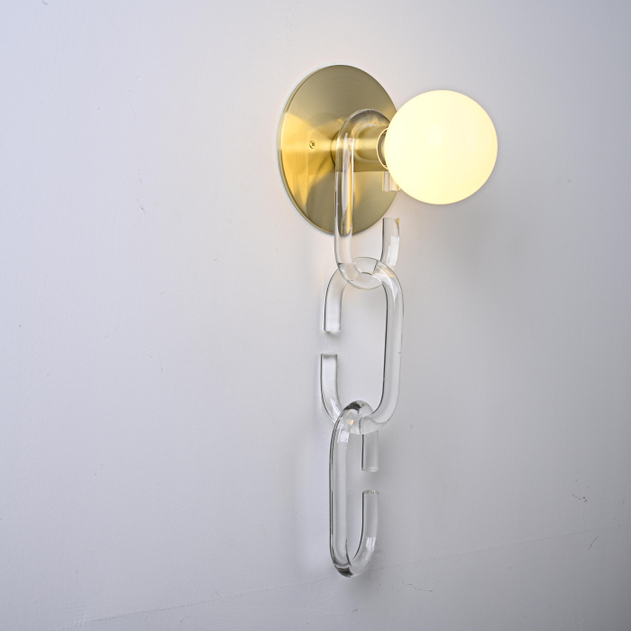 Настенный светильник CHAIN WALL Прозрачный ImperiumLoft