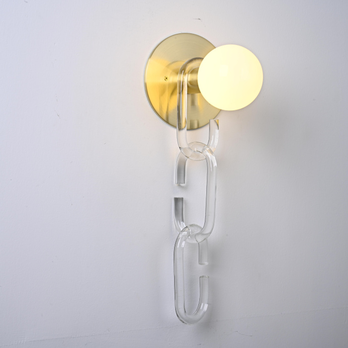 Настенный светильник CHAIN WALL Прозрачный ImperiumLoft