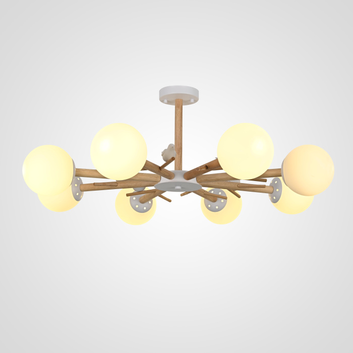 Люстра на штанге FINCH 8 ImperiumLoft 178022-26