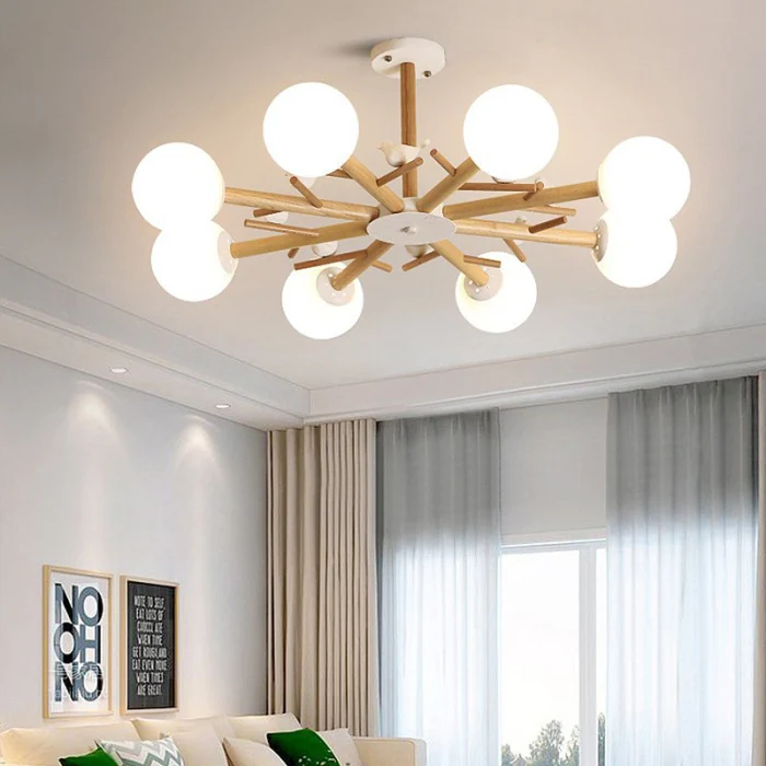 Люстра на штанге FINCH 8 ImperiumLoft 178022-26