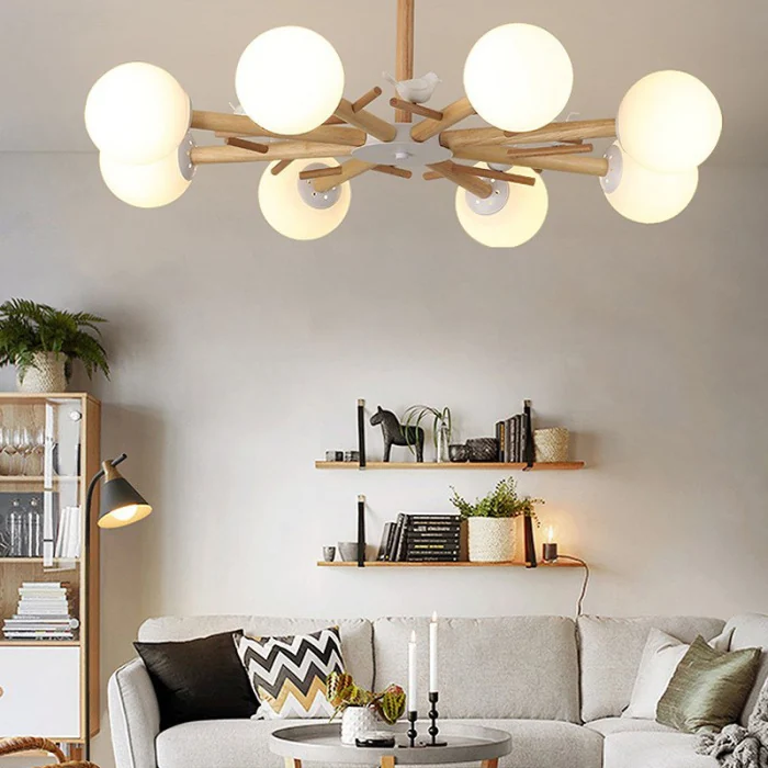 Люстра на штанге FINCH 8 ImperiumLoft 178022-26