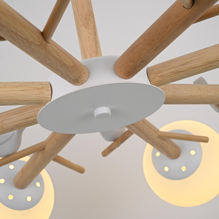 Люстра на штанге FINCH 8 ImperiumLoft 178022-26