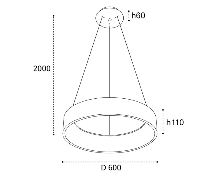 Светильник подвесной ITALLINE IT013-6026 black 3000K