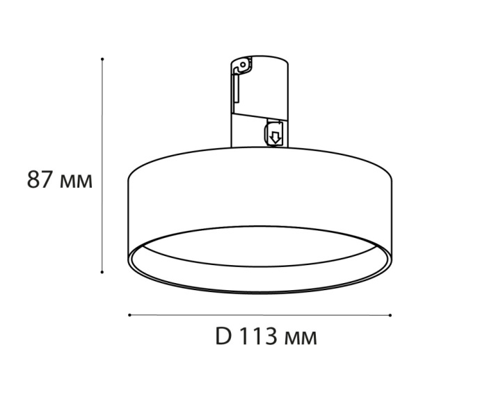 Светильник трековый Italline IT010-4022 black 3000K