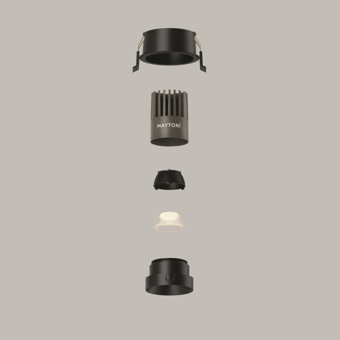 Встраиваемый светильник Maytoni Dip DL115-10W-2.7K-B