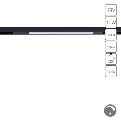 Магнитный трековый светильник Arte Lamp OPTIMA 0.1-10V A7493PL-1BK