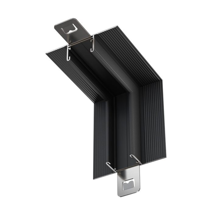 Коннектор угловой внутренний, встраиваемый под ГКЛ 12,5 мм Basity, черный Maytoni TRA172ICL-12B