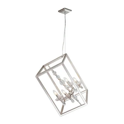 Люстра подвесная Lucia Tucci INESSA 3850.4 silver