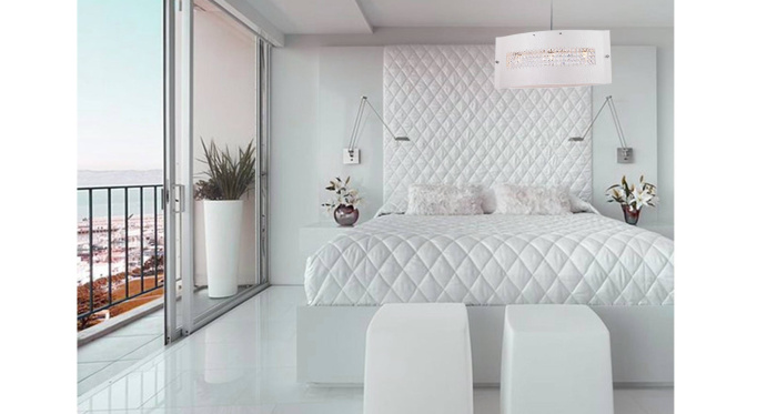 Люстра подвесная Lucia Tucci Pelle Bianca 2010.3