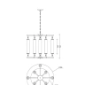 Люстра Crystal Lux TOMAS SP8 D650 BRASS
