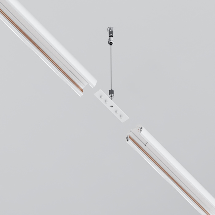 Коннектор прямой для низкопрофильного шинопровода Exility Maytoni TRAM034CI-R-41W