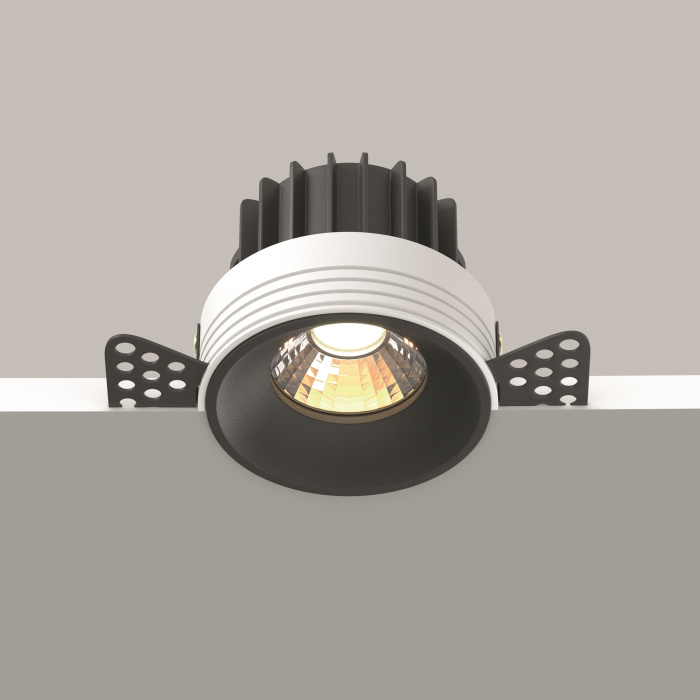 Встраиваемый светильник Maytoni Round DL058-12W3K-TRS-B