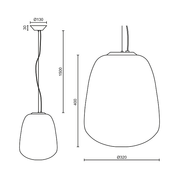 Подвесной светильник Ledron 8718/A-WHITE D320