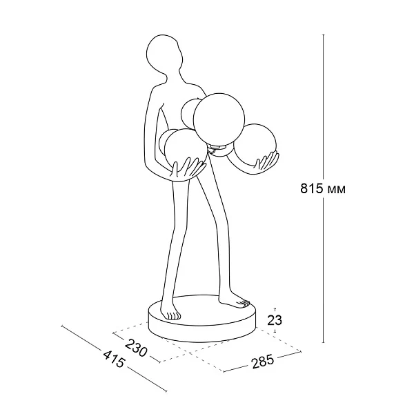 Торшер Ledron Сила света small T6101