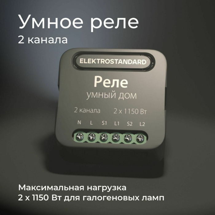Умное двухканальное реле Elektrostandard 4690389185083