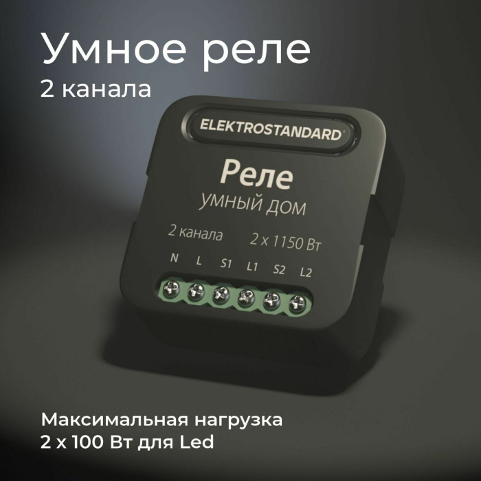 Умное двухканальное реле Elektrostandard 4690389185083