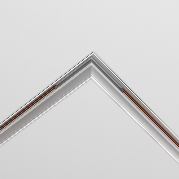 Коннектор угловой 90° Exility встраиваемый под ГКЛ 9,5мм, белый Maytoni TRACL034-42W-R