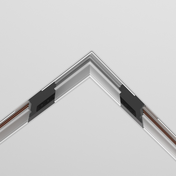 Коннектор угловой 90° Exility встраиваемый под ГКЛ 9,5мм, белый Maytoni TRACL034-42W-R